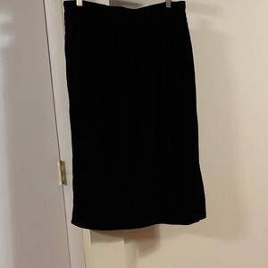 Elegant Black velvet/velour Women's Skirt